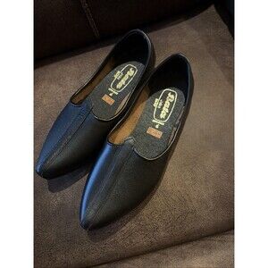 MENS INDIAN PUNJABI BATA JALSA LEATHER Black Shoes Size 6